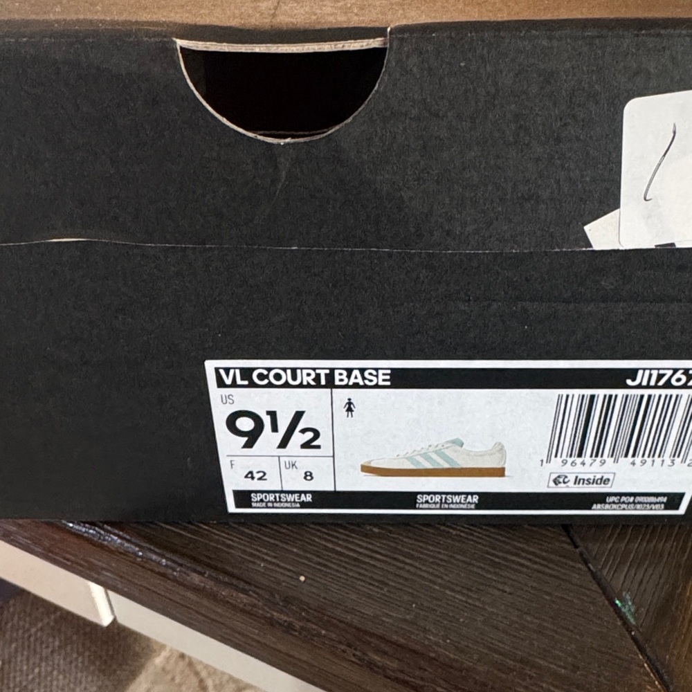 Adidas VL Court Base Light Blue Sneakers - Picture 2 of 4